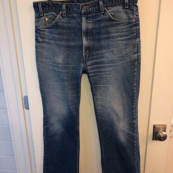 vintage Levi's 517 jeans sz 40x30 orange tab USA